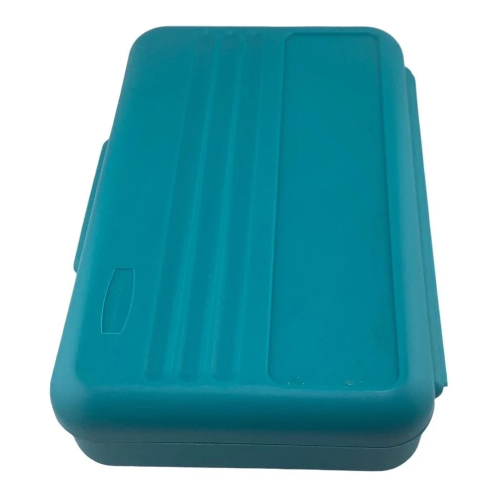 Vintage 1990s Pencil Box Green Plastic Eldon Rubbermaid USA Made